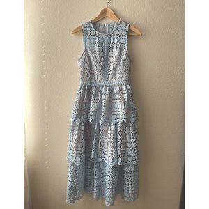 Lacy Blue Dress